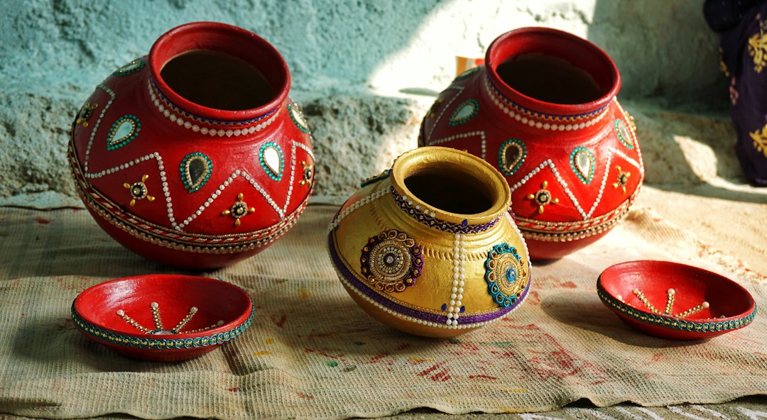 Embossed Heritage Ceramic Urn